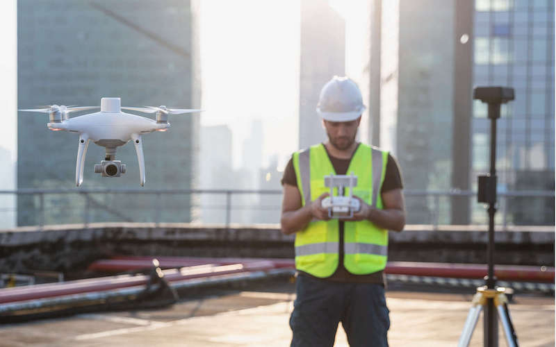 DJI Phantom 4 Construction Site